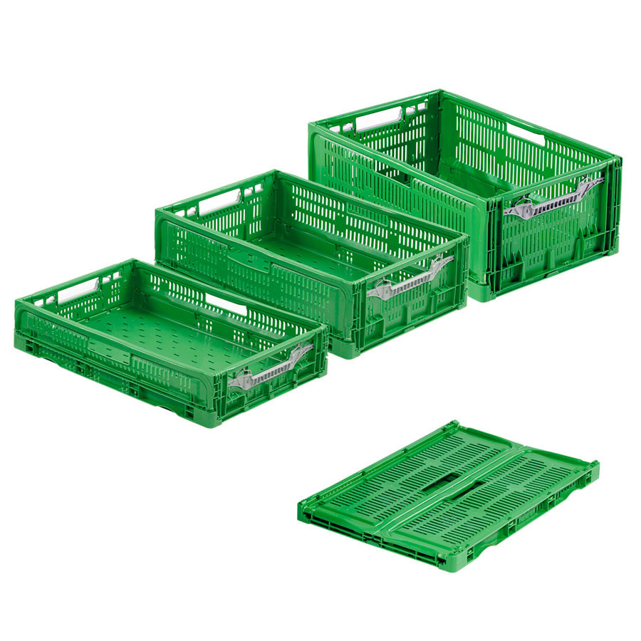 Aykasa Contenedores de almacenamiento plegables, caja de plástico para  almacenamiento, caja plegable, caja apilable de utilidad, caja de