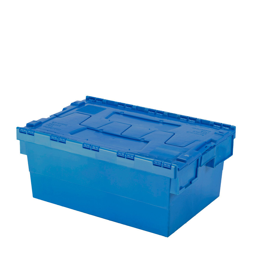 Navaris Cajas de plástico apilables - Set de 4x Caja de almacenaje